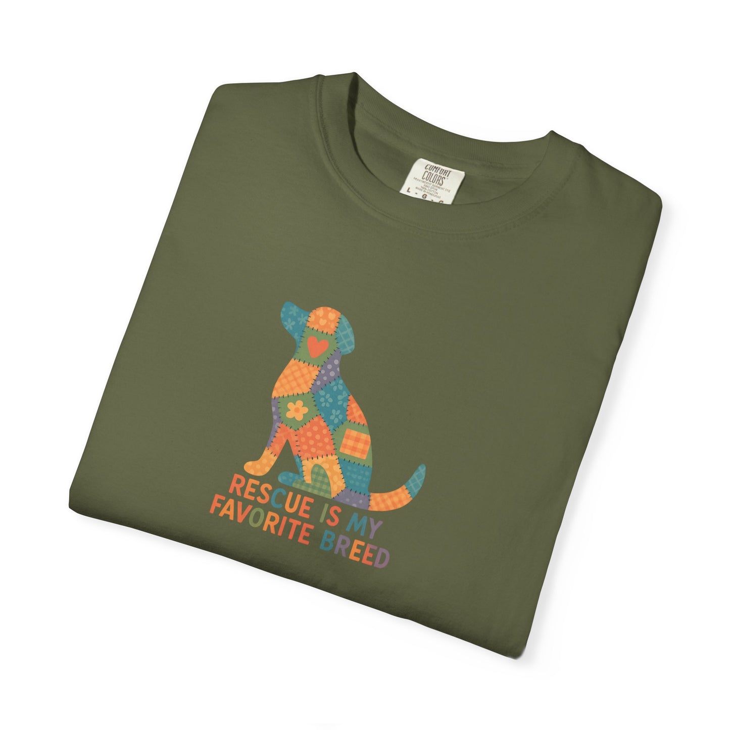Rescue Is My Favorite Breed Unisex T-Shirt - Dog Lover Gift, Animal Rescue T-shirt, Casual Wear, Pet Adoption Tee, Gift for Dog Owners