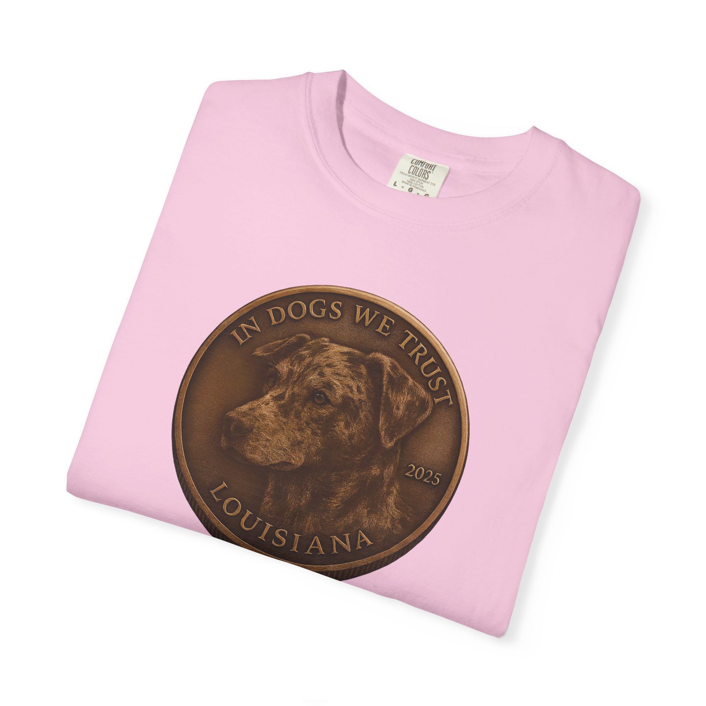 Louisiana State Coin T-Shirt Collection - Proud Dog Breed Illustrations