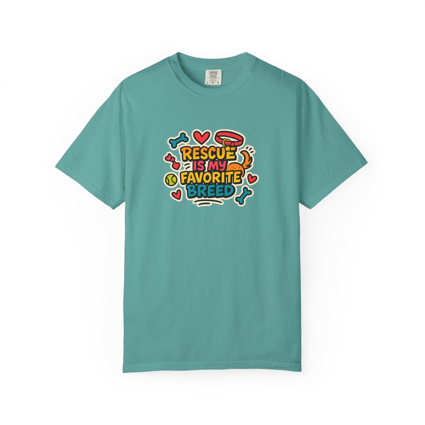 Rescue Is My Favorite Breed T-Shirt, Dog Lover Shirt, Pet Adoption Tee, Animal Rescue Apparel, Gift for Dog Owners