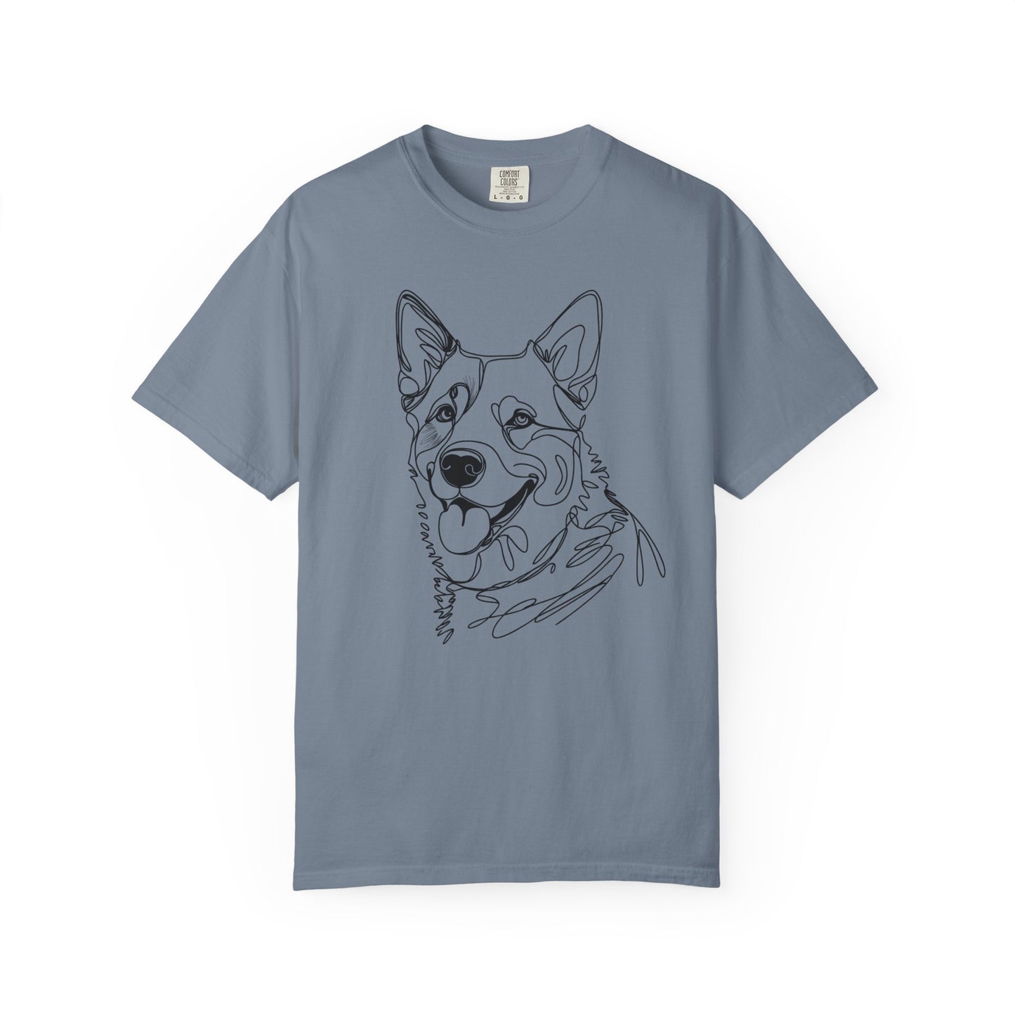 Blue Heeler Line Art Tee