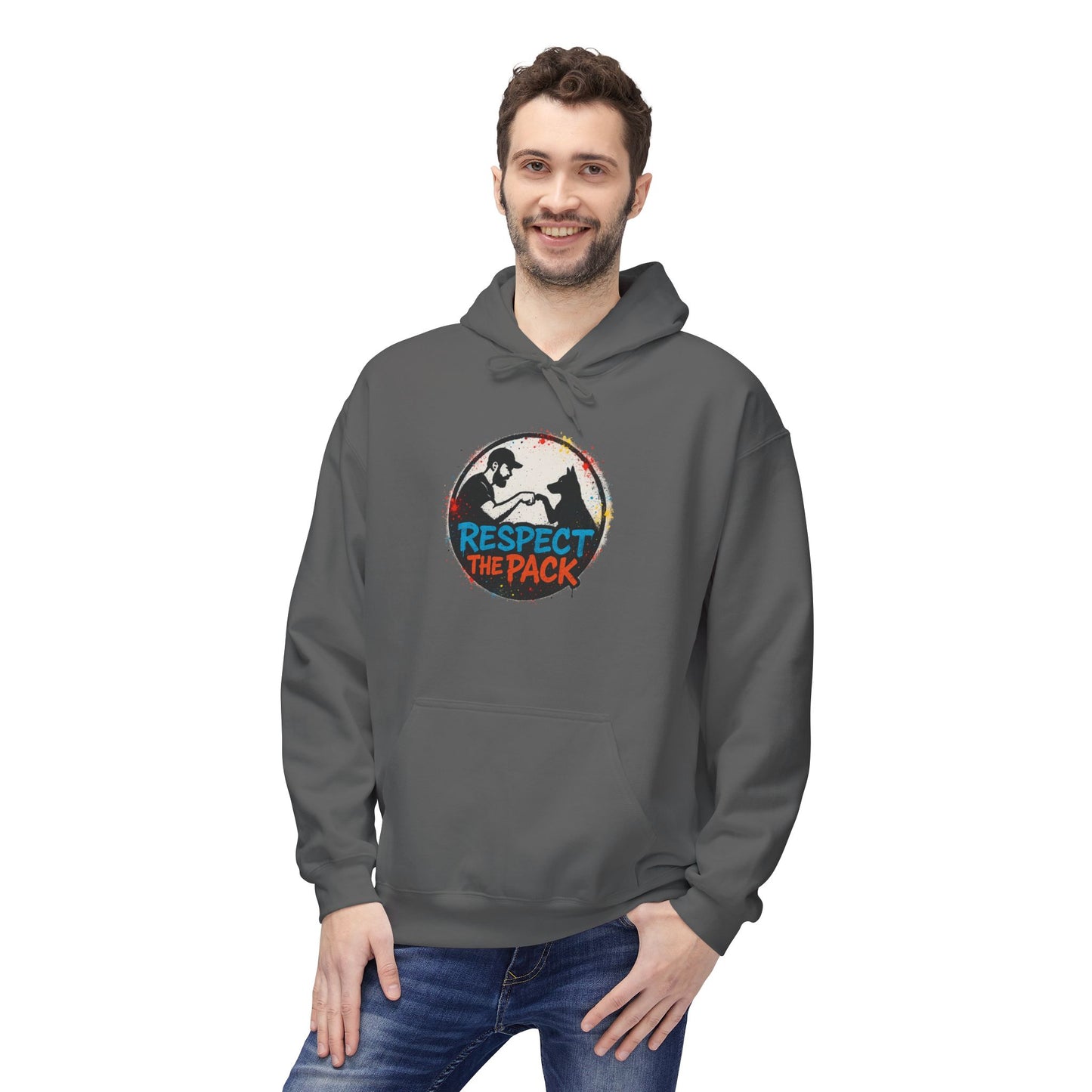 Dog Dad Fleece Hoodie, Unisex Softstyle Hooded Sweatshirt, Perfect Gift for Dog Lovers, Comfortable and Stylish