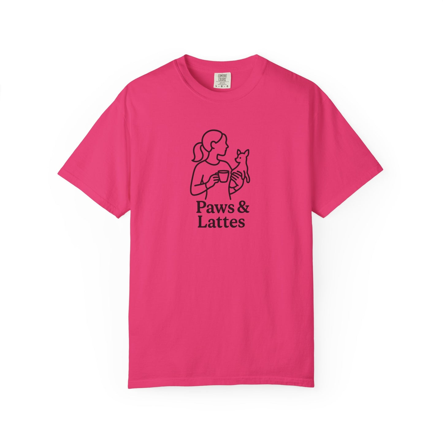 Paws & Lattes Unisex Garment-Dyed T-Shirt, Cute Pet Lover Tee, Coffee Lover Shirt, Animal Adoption Gift, Birthday Gift for Dog Lovers, [...]