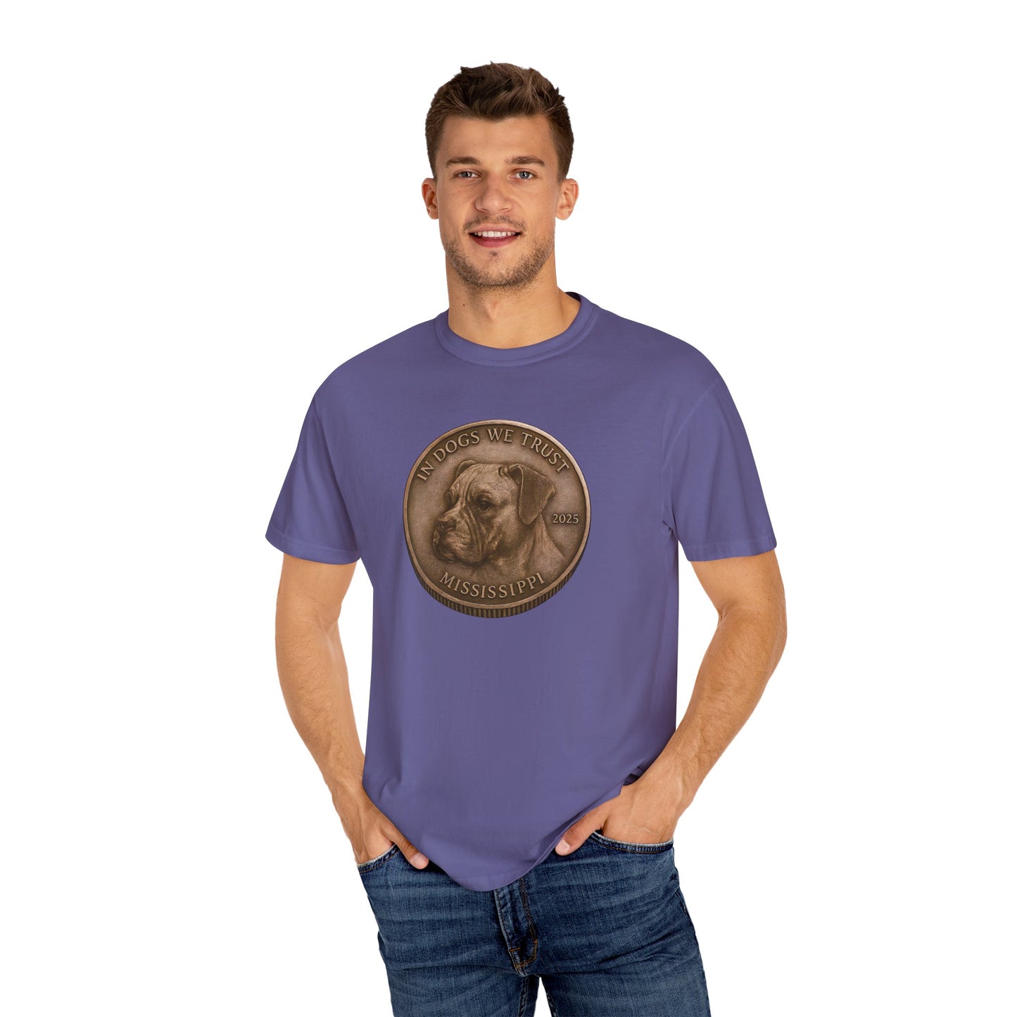 Mississippi DC State Coin T-Shirt Collection - Proud Dog Breed Illustrations