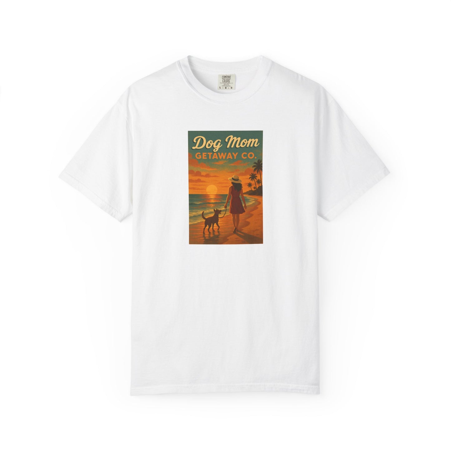 Dog Mom Sunset VacationTee