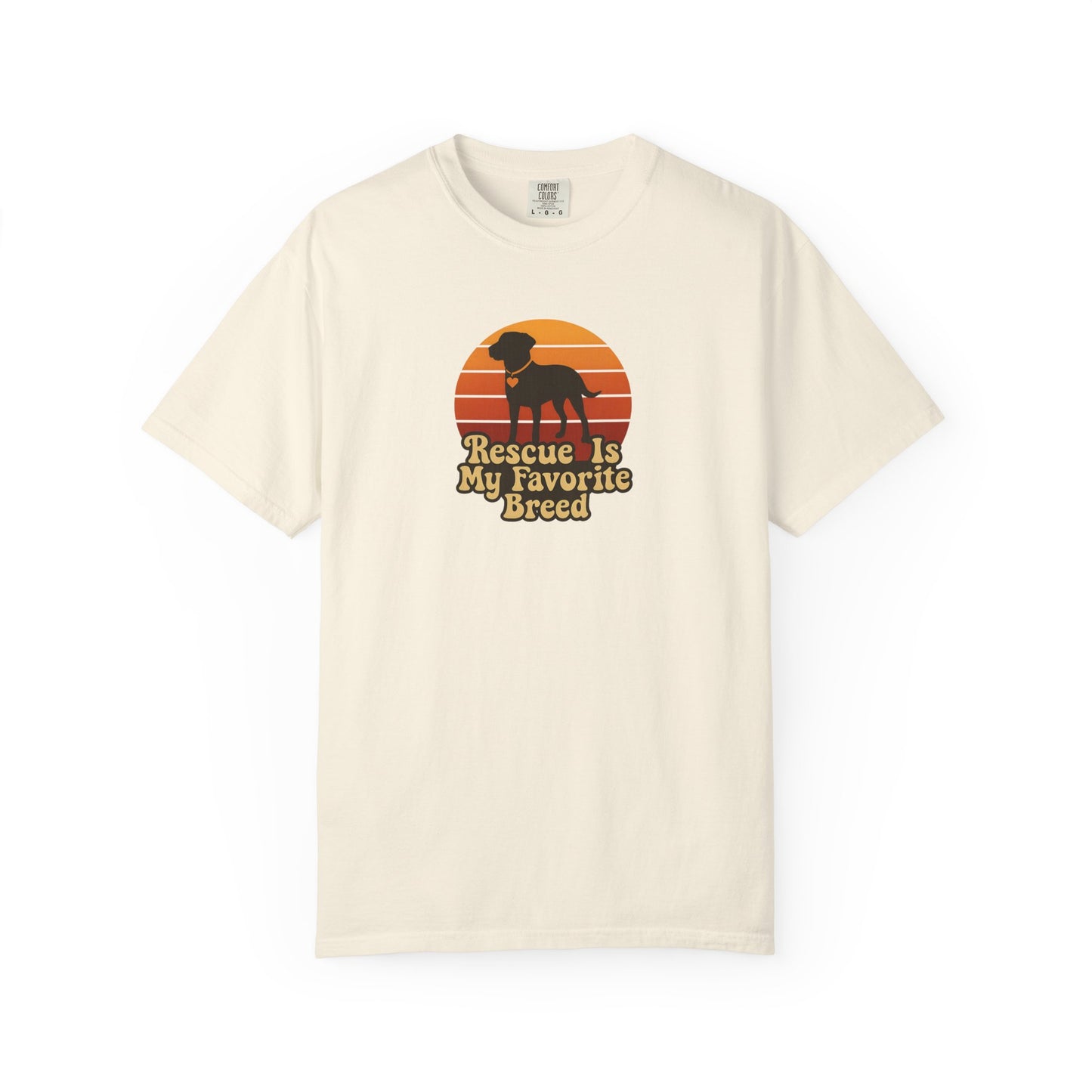 Rescue Dog Lover T-Shirt, Unisex Garment-Dyed Tee, Pet Adoption Shirt, Animal Rescue Apparel, Gift for Dog Owners, Animal Lover Gift