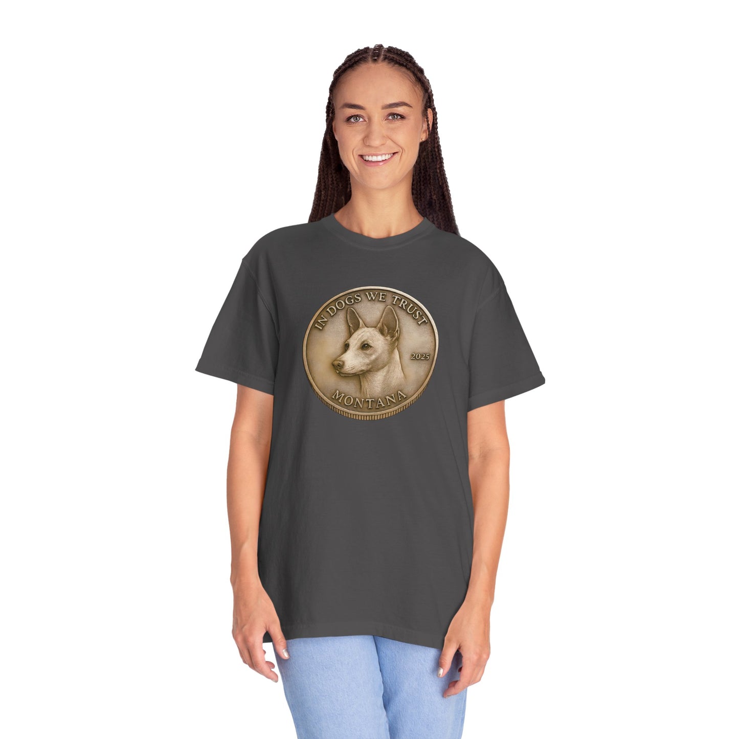 Montana State Coin T-Shirt Collection - Proud Dog Breed Illustrations