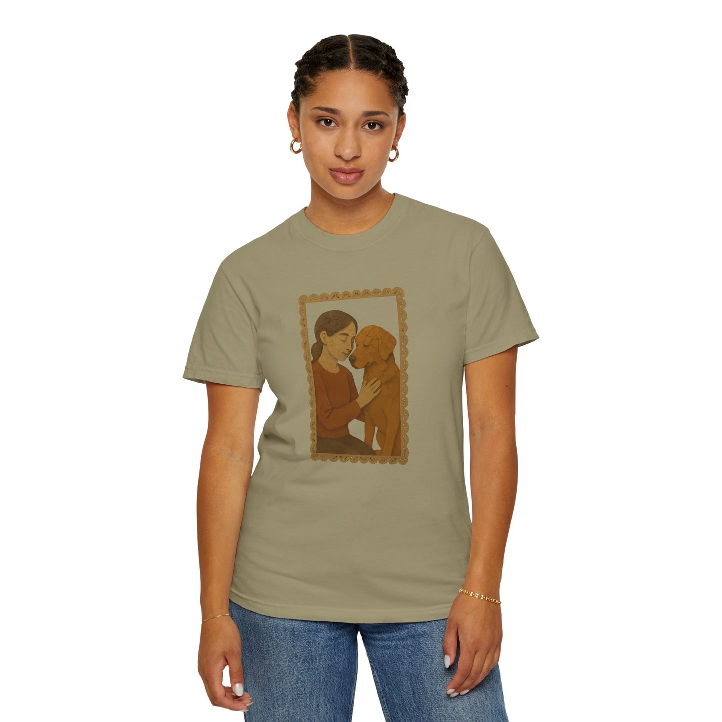 Dog Mom T-shirt - Unisex Garment-Dyed Tee for Pet Lovers
