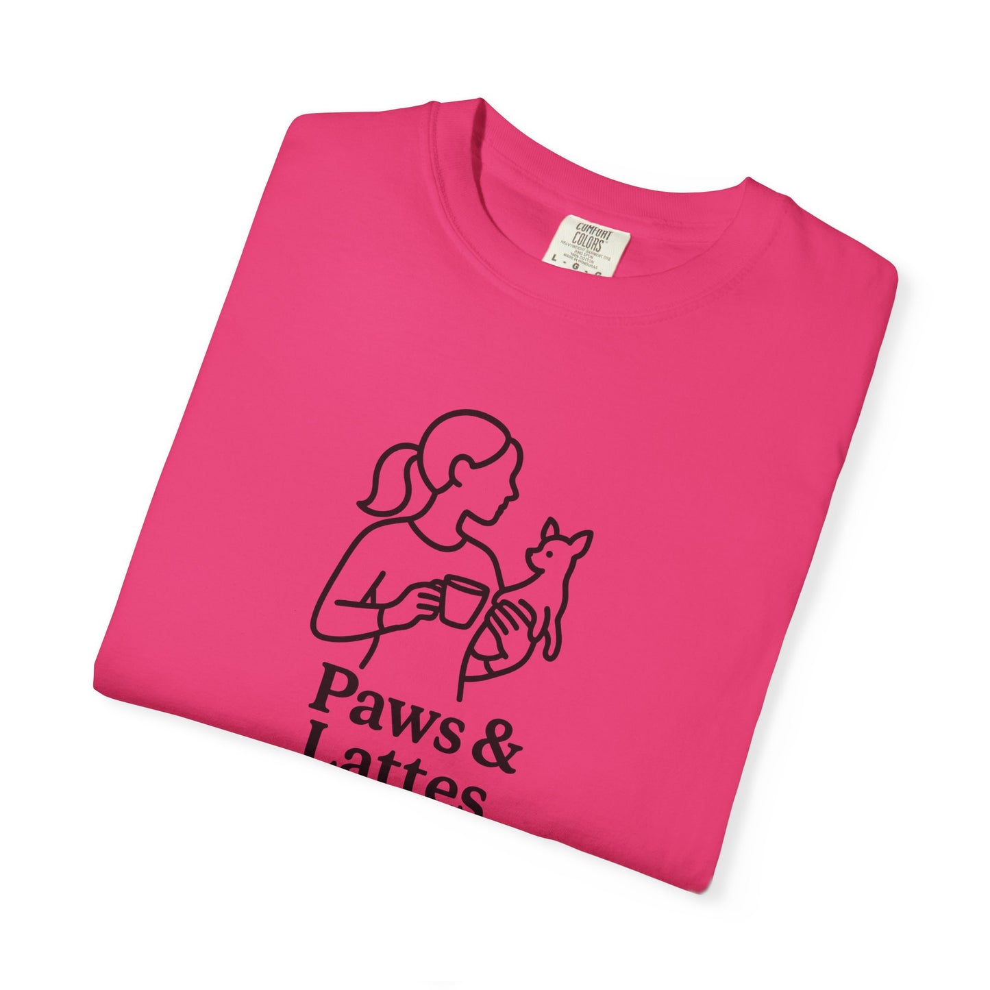 Paws & Lattes Unisex Garment-Dyed T-Shirt, Cute Pet Lover Tee, Coffee Lover Shirt, Animal Adoption Gift, Birthday Gift for Dog Lovers, [...]