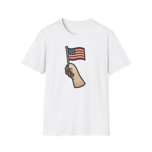 Patriotic Unisex T-Shirt with Flag Design, USA Pride Shirt, Everyday Wear, 4th of July Gift, Casual Style, American Flag Tee