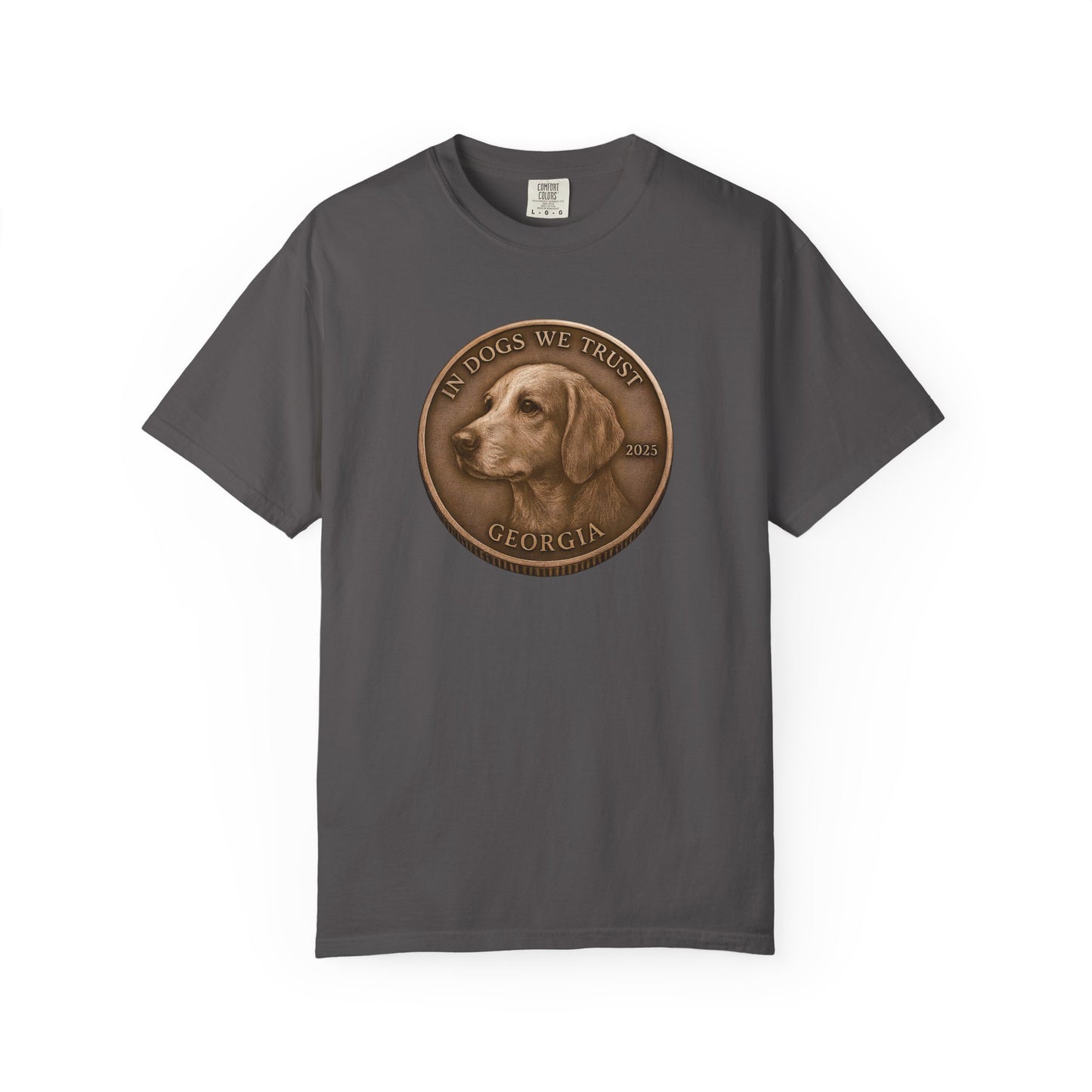 Georgia State Coin T-Shirt Collection - Proud Dog Breed Illustrations