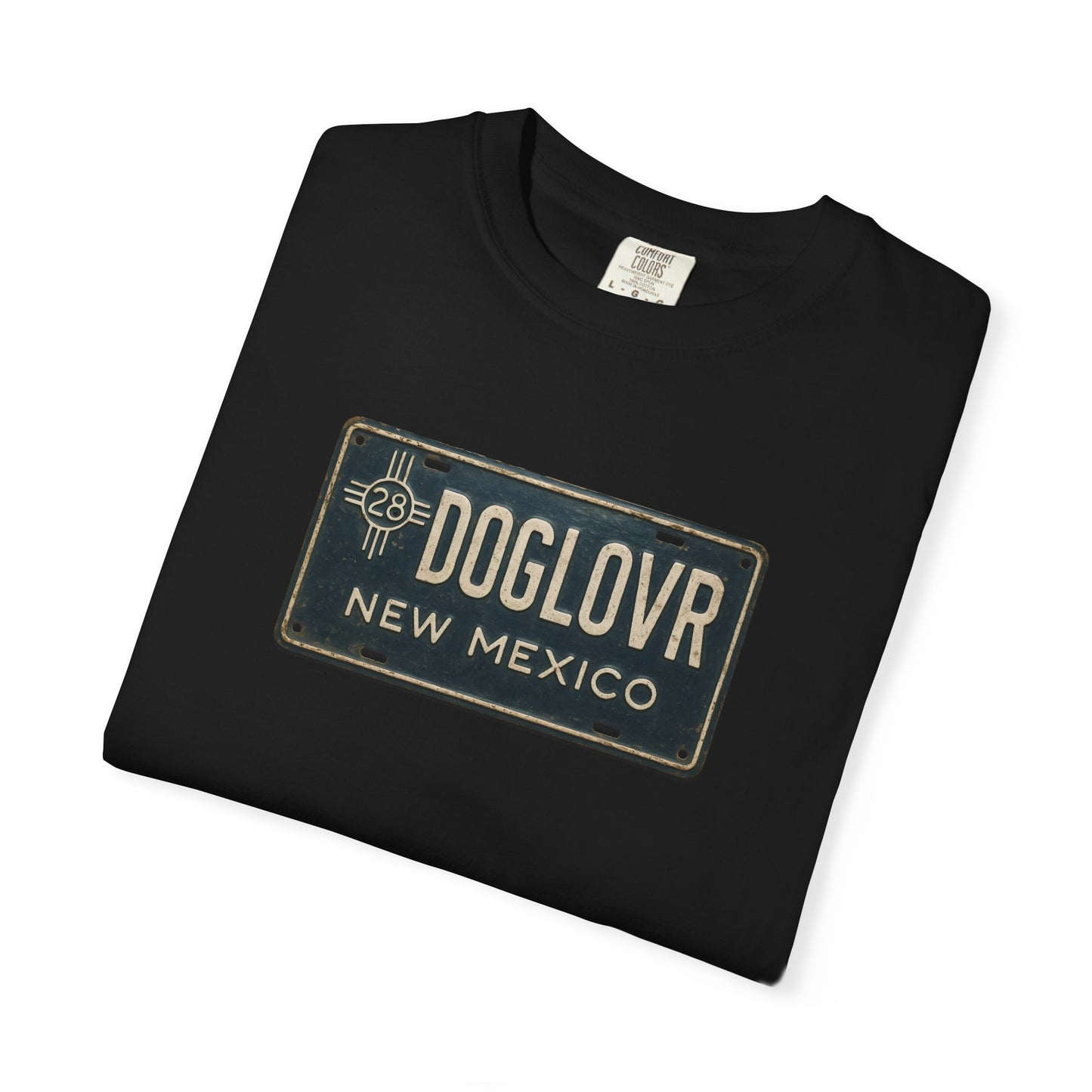Vintage New Mexico DOGLOVR State License Plate T-Shirt