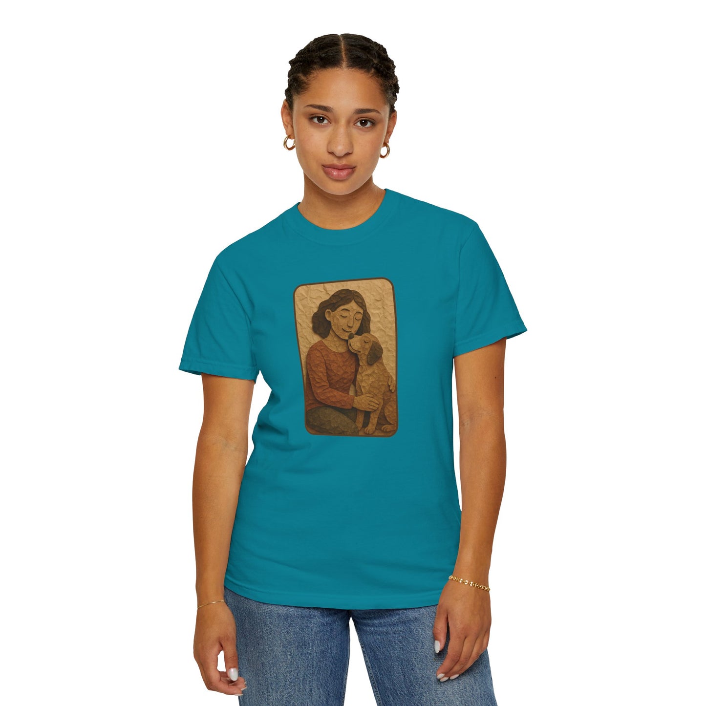 Dog Mom T-shirt - Unisex Garment-Dyed Tee for Pet Lovers