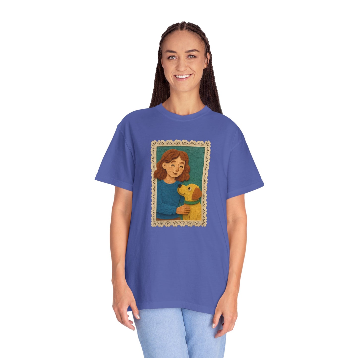 Dog Mom T-shirt - Unisex Garment-Dyed Tee for Pet Lovers