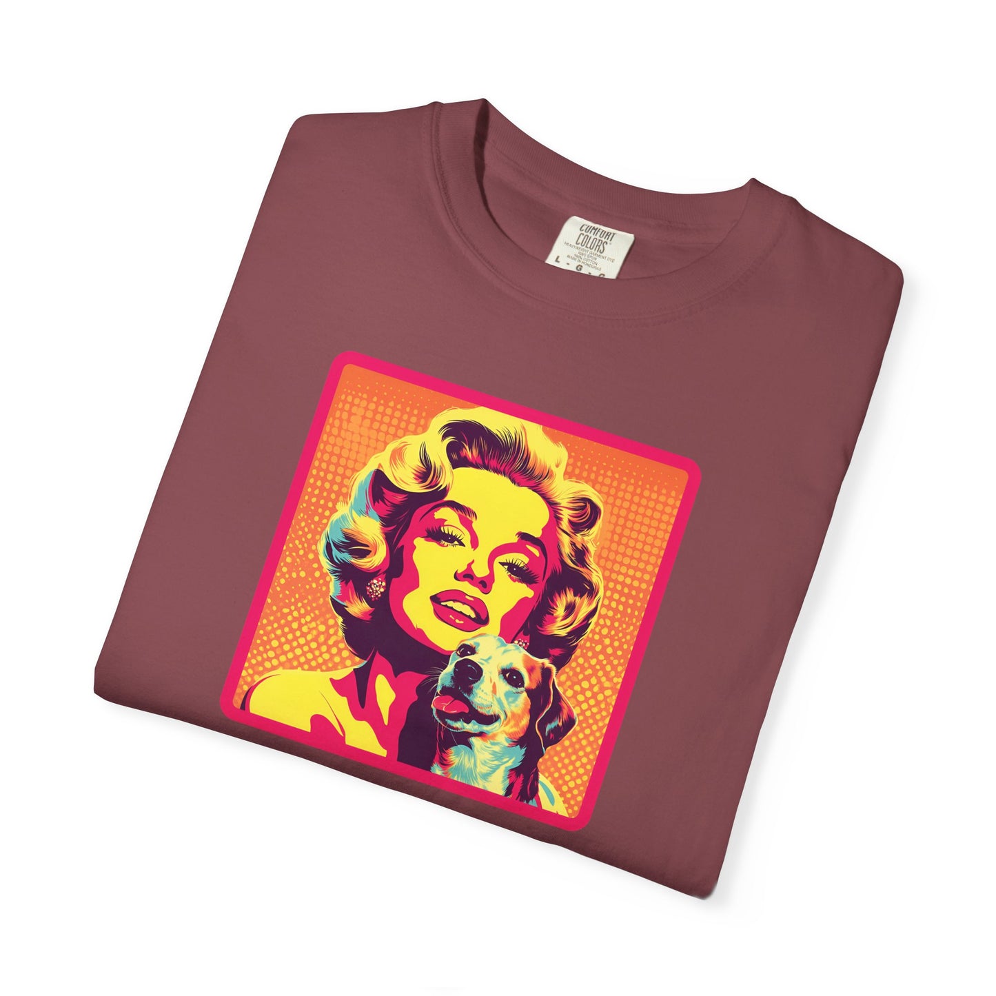 Vintage Dog Mom T-shirt - Unisex Garment-Dyed Tee for Dog Lovers