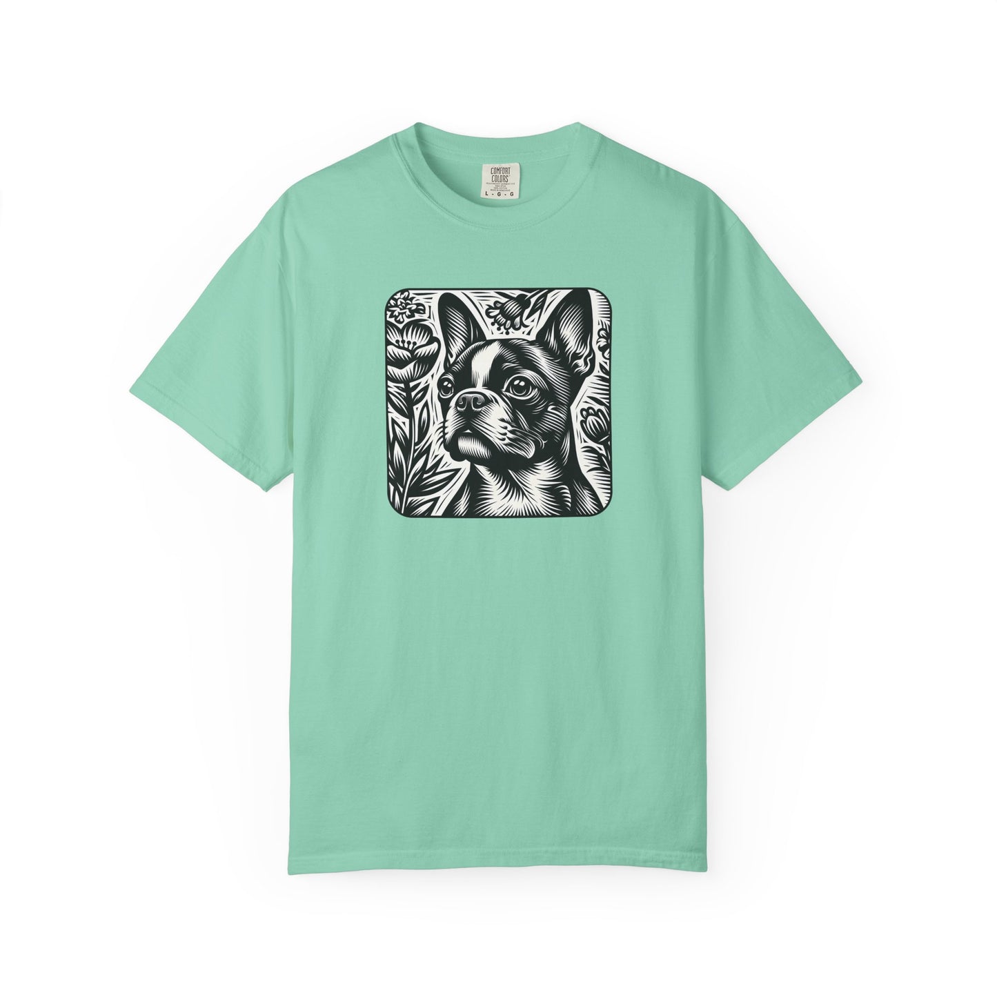 Vintage French Bulldog T-Shirt - Unisex Garment-Dyed Tee