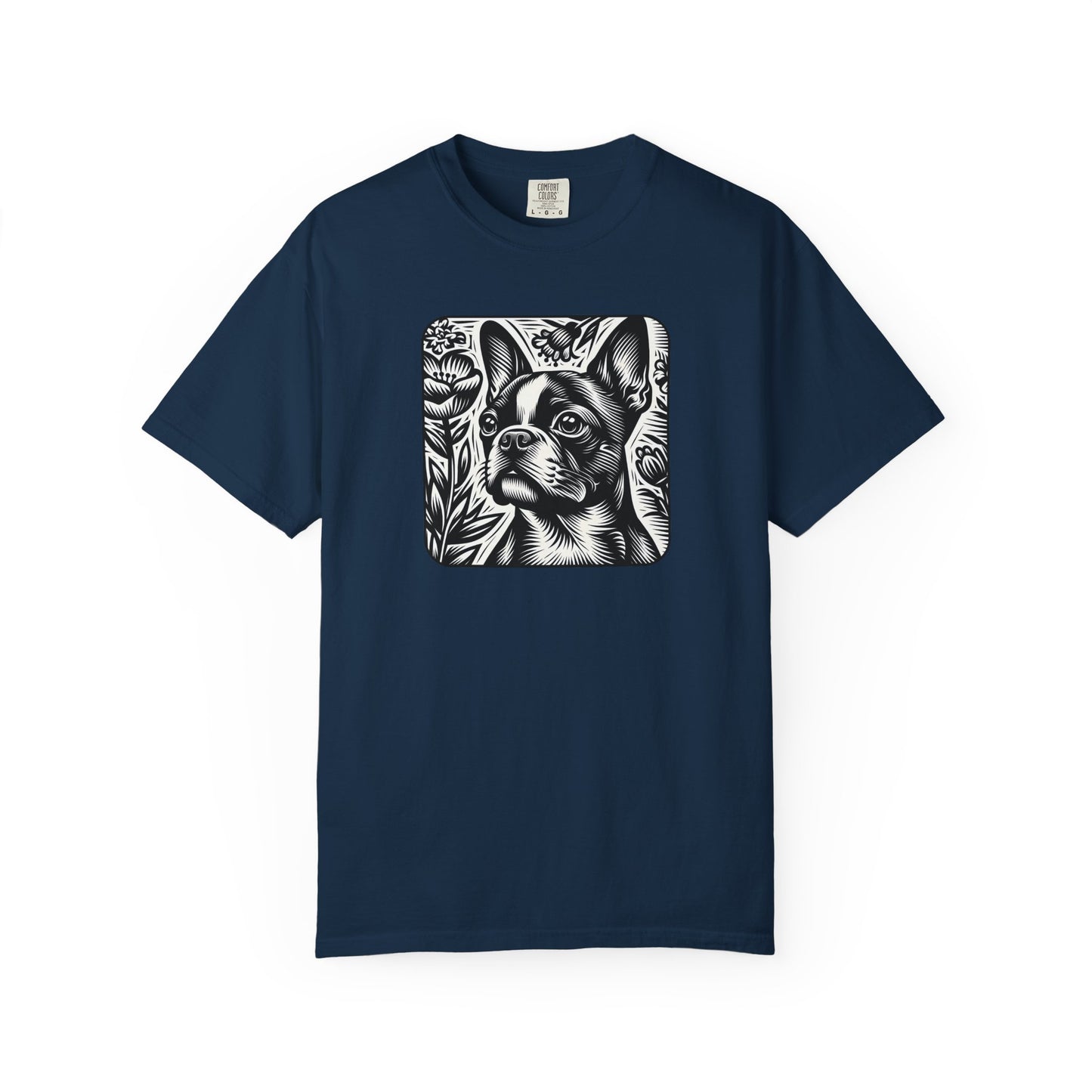 Vintage French Bulldog T-Shirt - Unisex Garment-Dyed Tee
