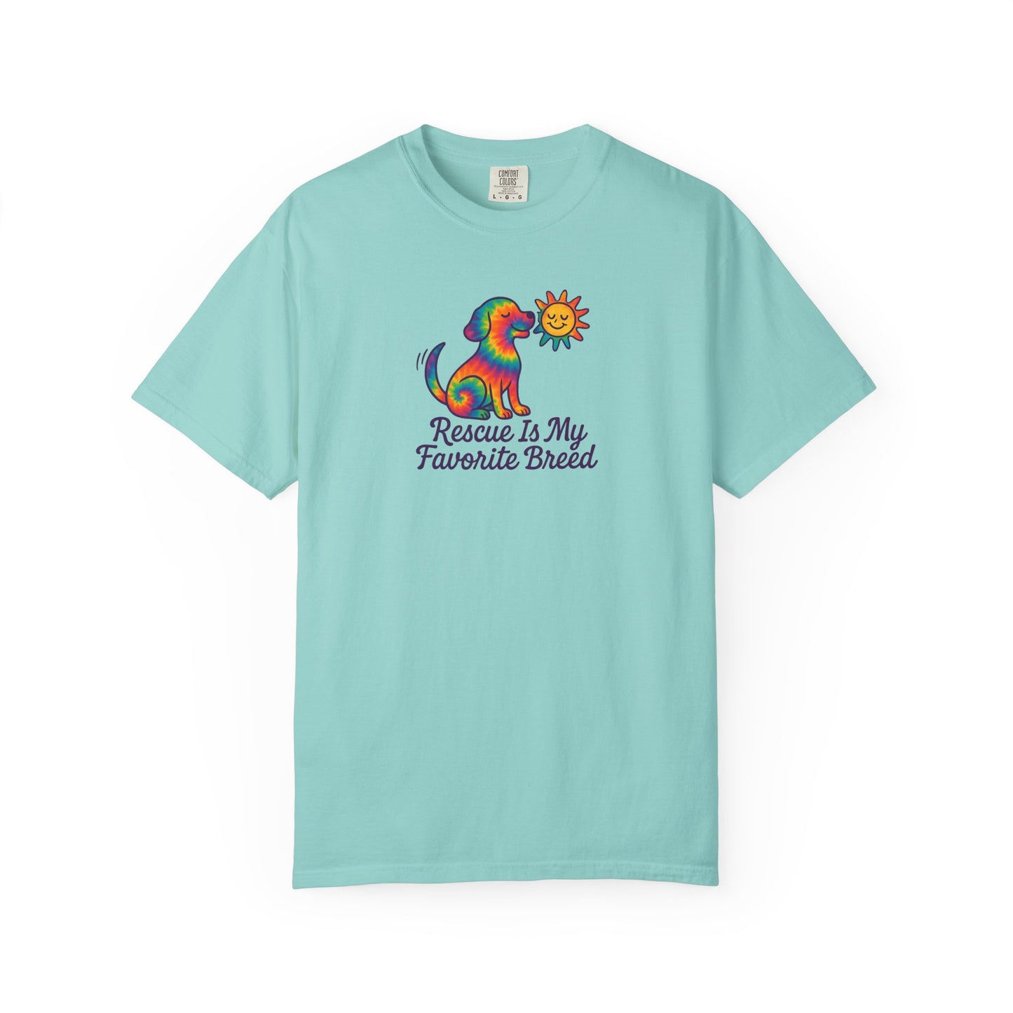 Rescue Dog Lover T-shirt, Unisex Garment-Dyed T-shirt, Animal Rescue Tee, Pet Adoption Shirt, Cute Dog T-shirt, Gift for Dog Lovers