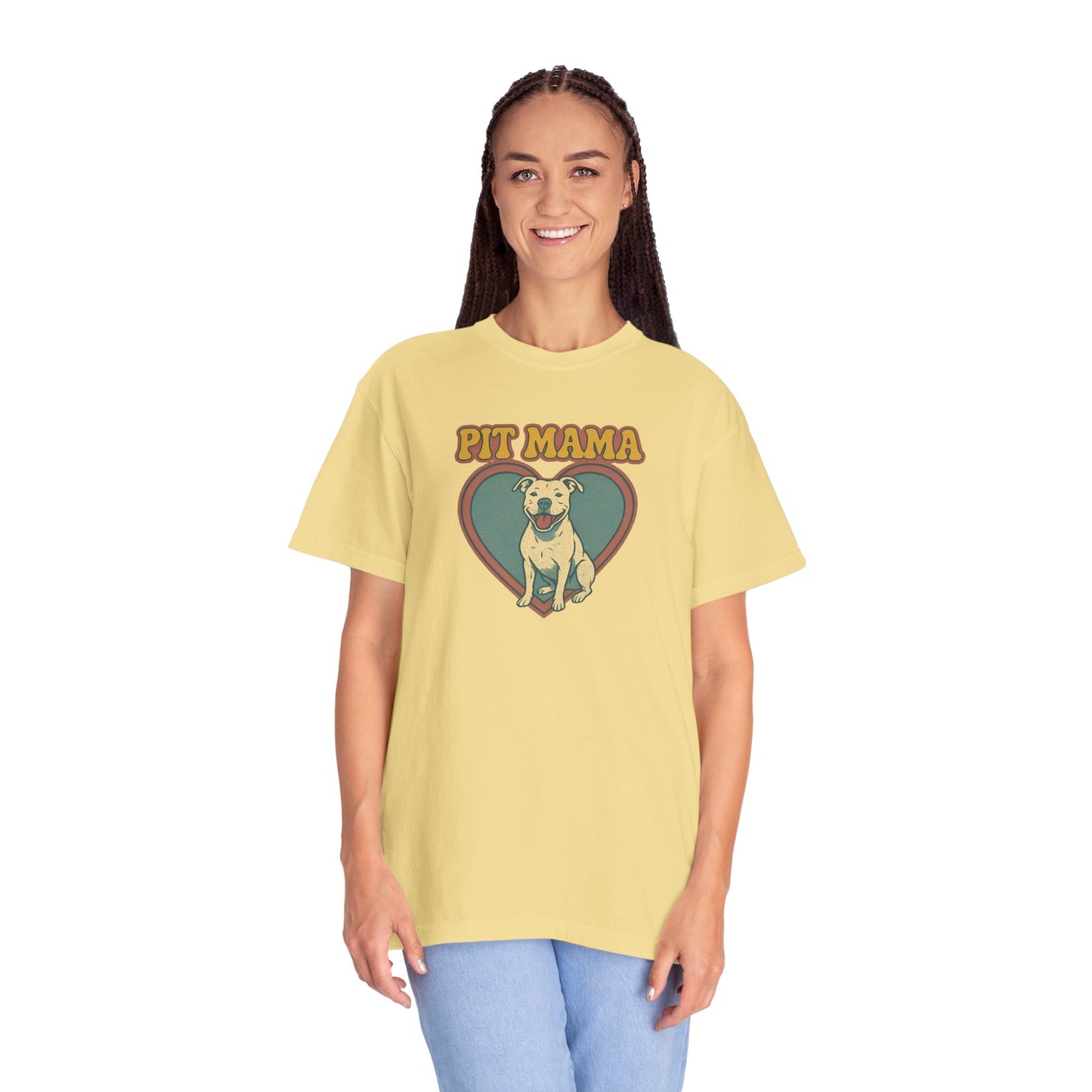 Pit Mama Unisex T-Shirt - Perfect Gift for Dog Lovers, Pet Owners, Animal Rescue Advocates, Dog Mom Apparel
