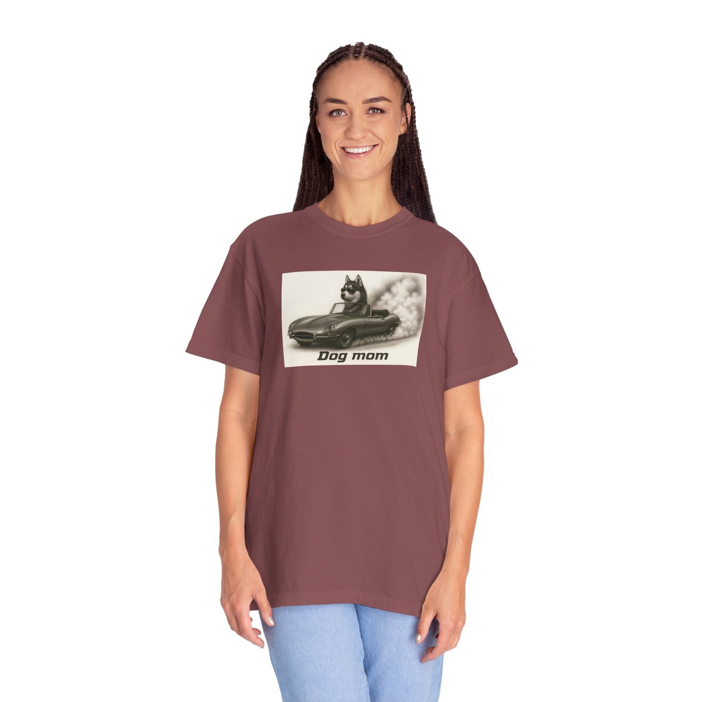 Dog Mom - Siberian Husky - “Cool Dogs in Cool Cars” T-Shirt Collection