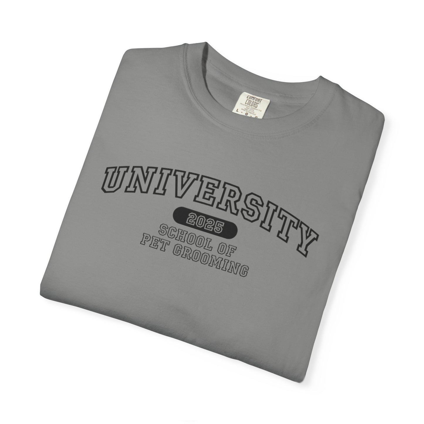 University School of Pet Grooming Unisex Garment-Dyed T-Shirt - University Style