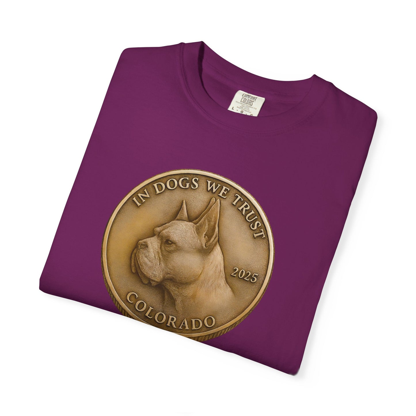 Colorado State Coin T-Shirt Collection - Proud Dog Breed Illustrations