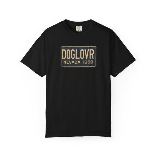 Vintage Nevada DOGLOVR State License Plate T-Shirt