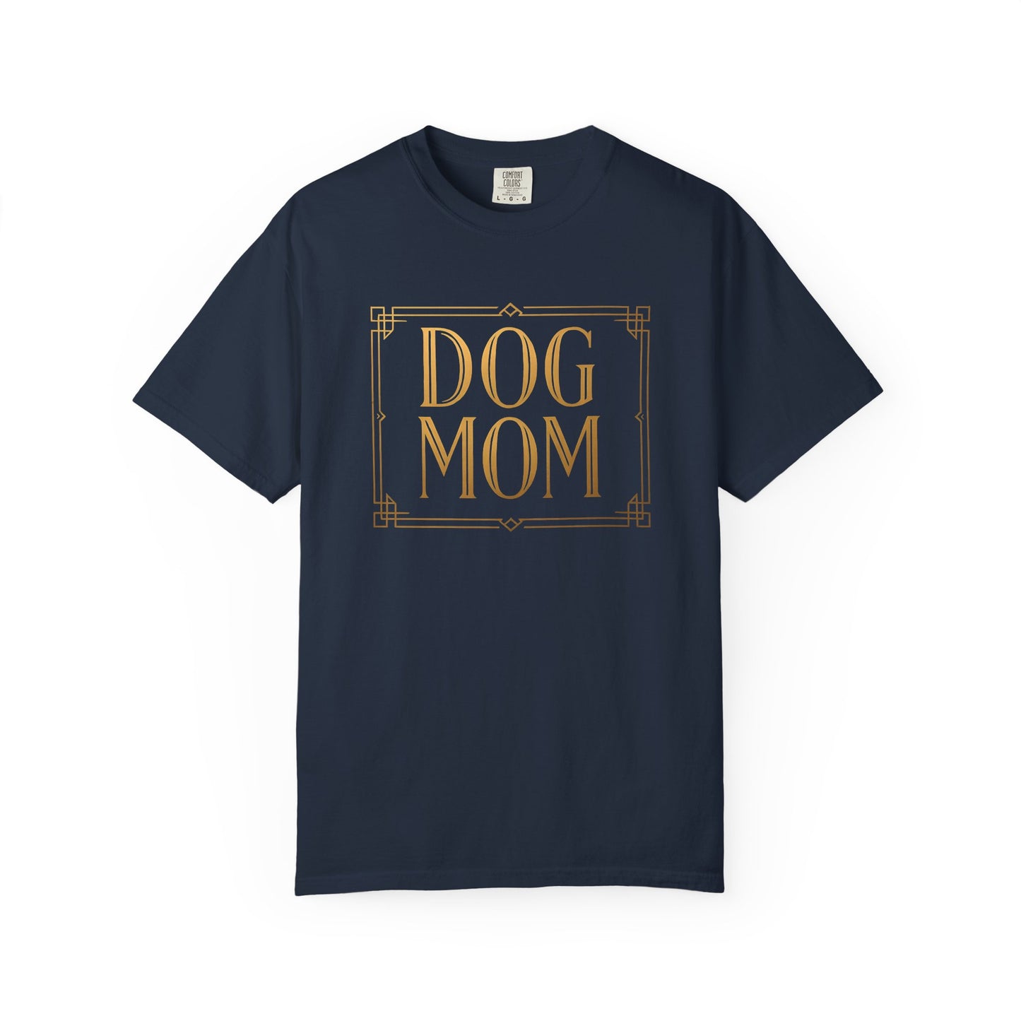 Dog Mom Garment-Dyed Unisex T-Shirt, Pet Lover Gift, Dog Owner Apparel, Casual Wear for Dog Moms, Birthday or Mother's Day Gift