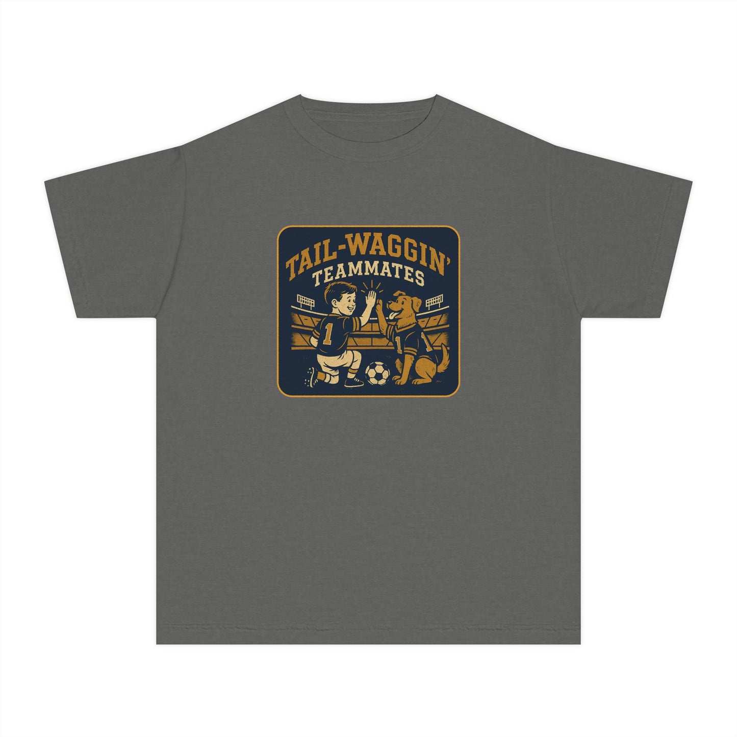 Youth Tail-Waggin' Teammates Midweight Tee