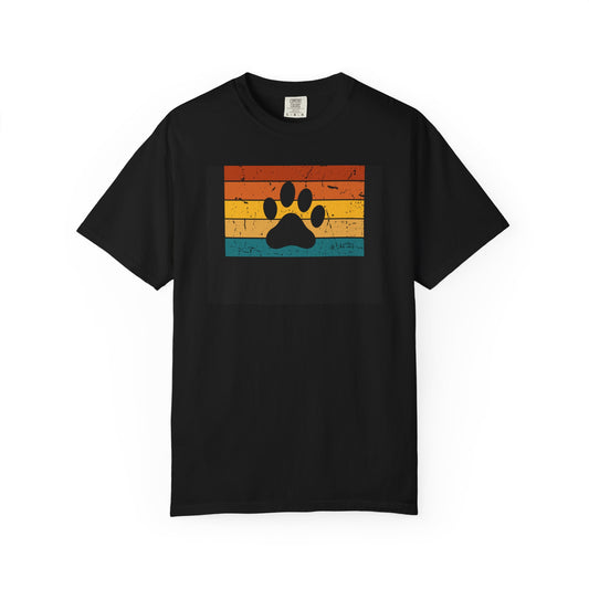 Retro Paw Print Unisex T-Shirt - Perfect for Pet Lovers