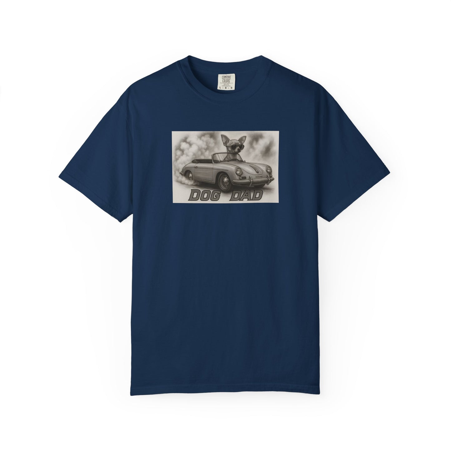 Dog Dad - Chihuahua - Cool Dogs in Cool Cars T-Shirt Collection