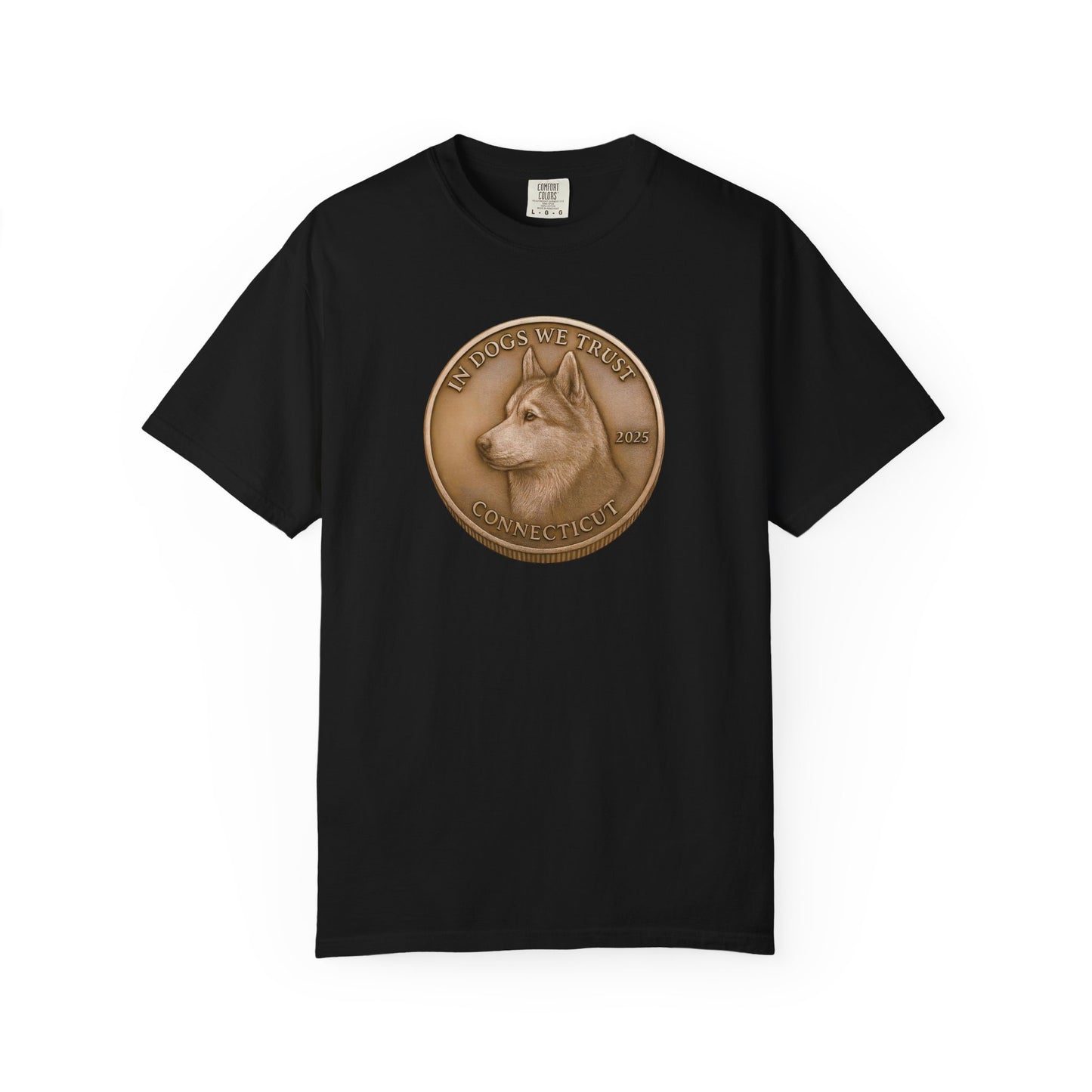 Connecticut State Coin T-Shirt Collection - Proud Dog Breed Illustrations