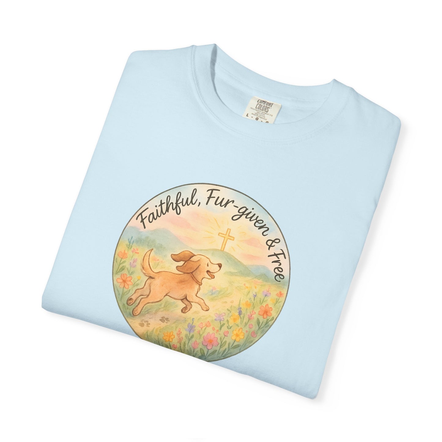 Faithful Dog Lover T-Shirt, Garment-Dyed Tee, Perfect Gift for Dog Owners, Pet Lovers, Animal Rescue Advocates, Casual Wear