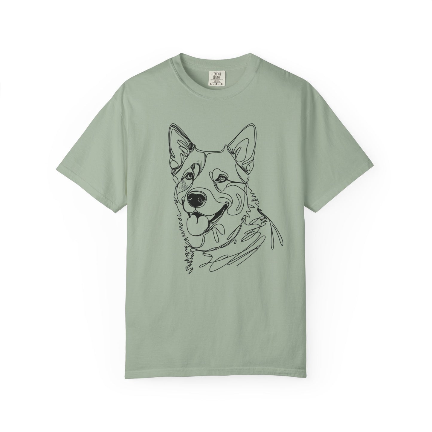 Blue Heeler Line Art Tee