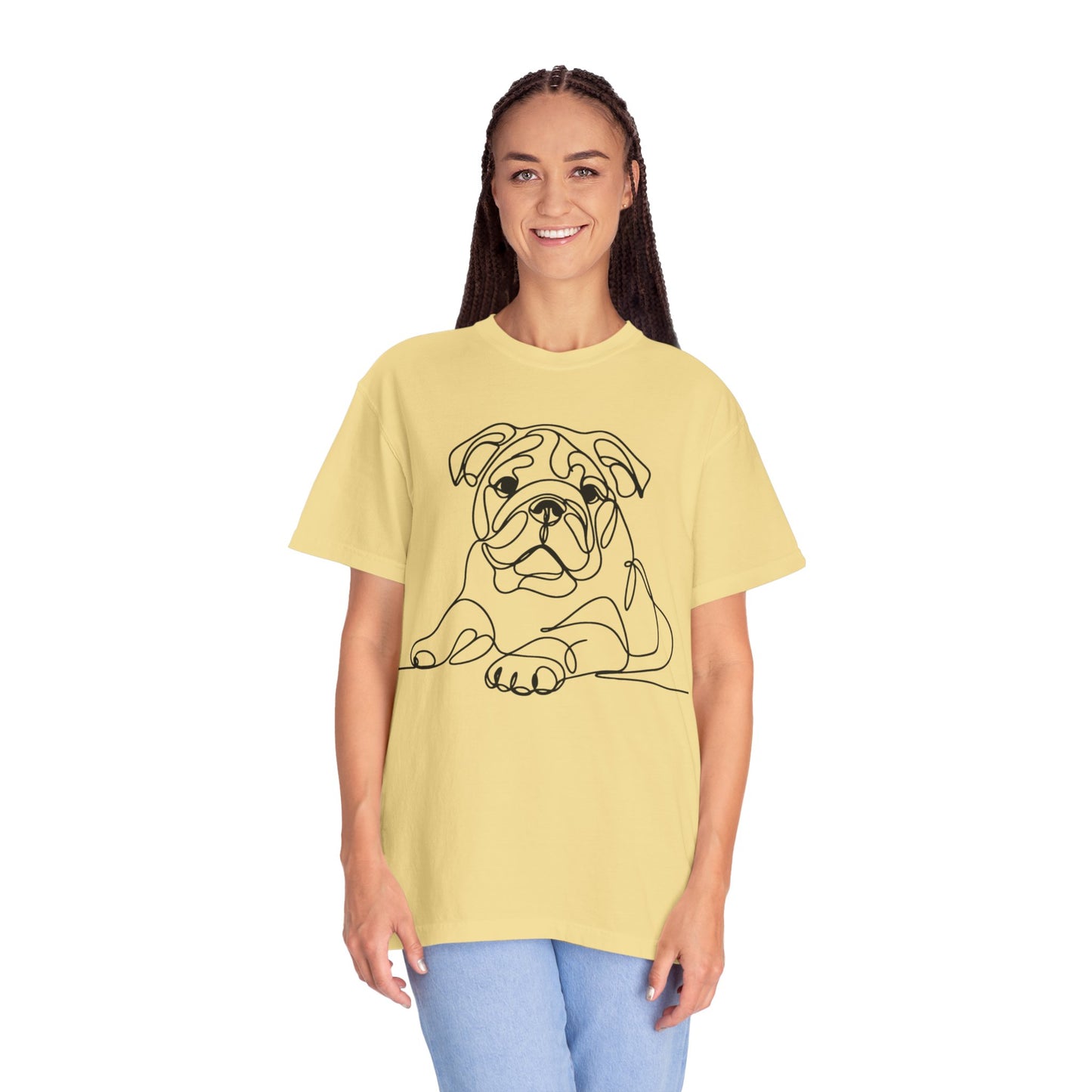 Bulldog Line Art Unisex T-Shirt - Perfect for Dog Lovers & Casual Days