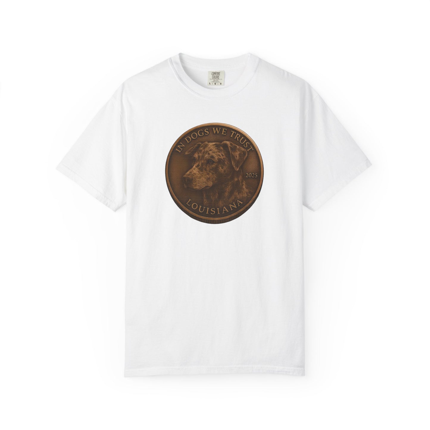 Louisiana State Coin T-Shirt Collection - Proud Dog Breed Illustrations