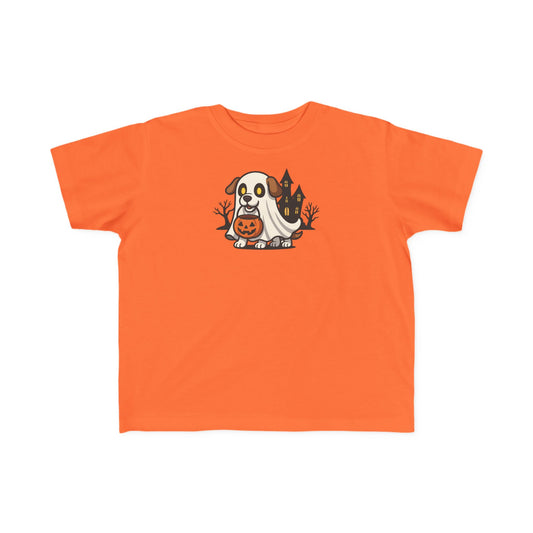 Toddler Halloween Ghost Tee, Cute Pumpkin Shirt, Kids' Halloween Outfit, Toddler Party Clothes, Spooky Shirt for Little Ones
