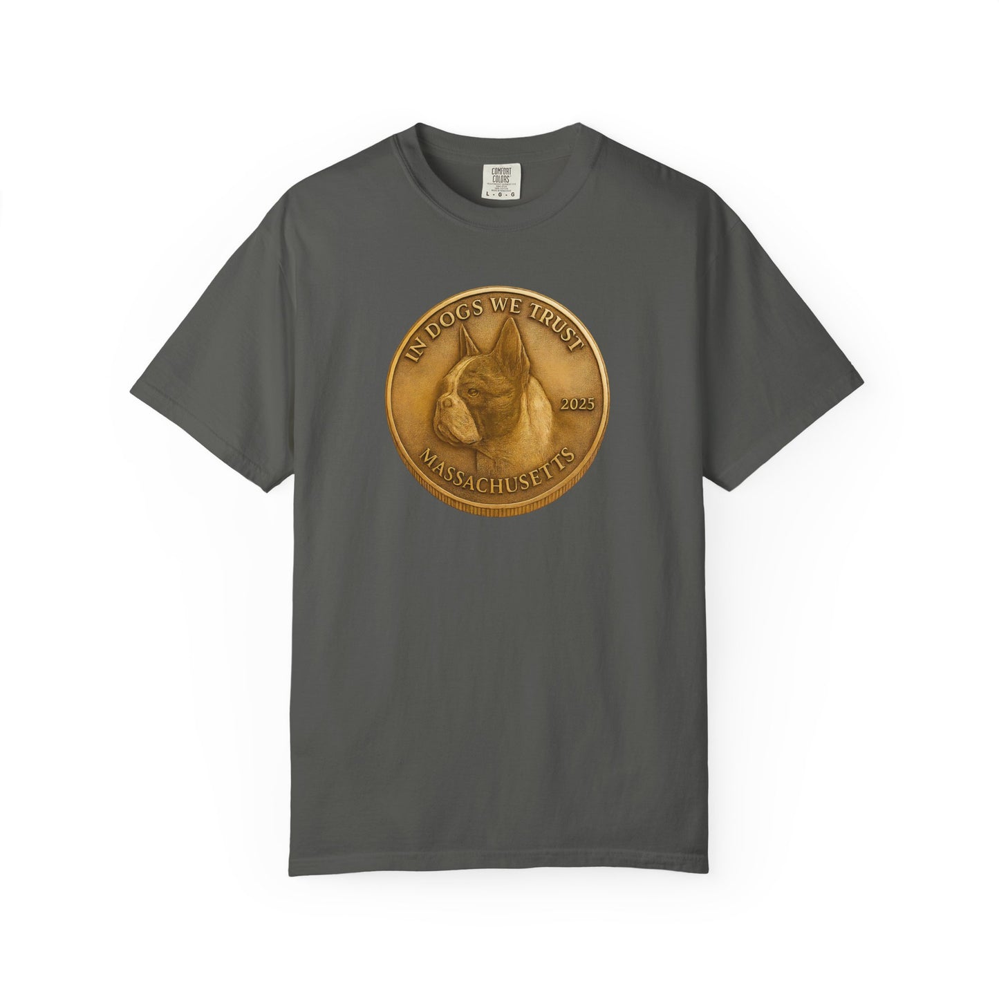 Massachusetts State Coin T-Shirt Collection - Proud Dog Breed Illustrations