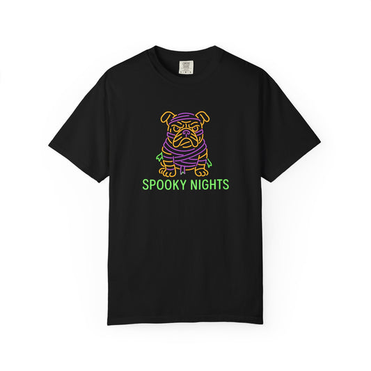 Spooky Nights T-Shirt, Halloween Tee, Unisex Halloween Shirt, Dog Lover Gift, Unique Fall Apparel