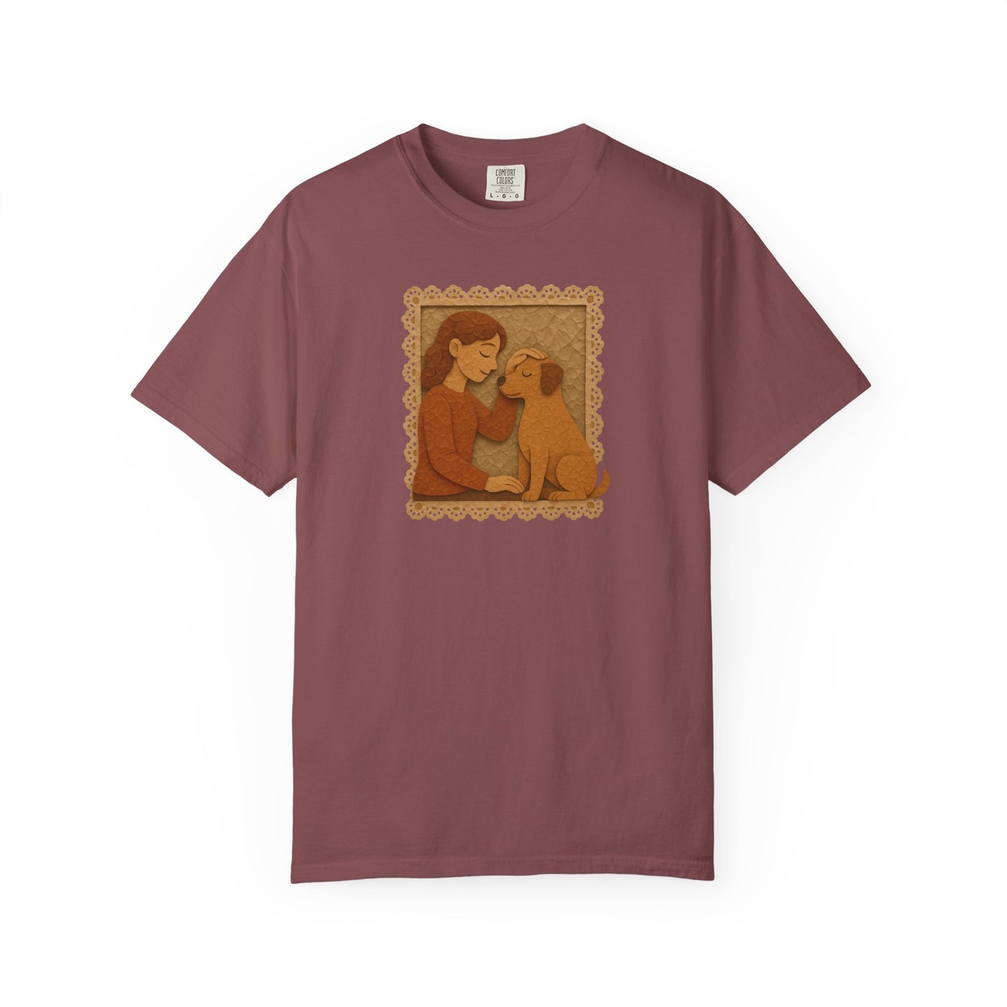 Dog Mom T-shirt - Unisex Garment-Dyed Tee for Dog Lovers
