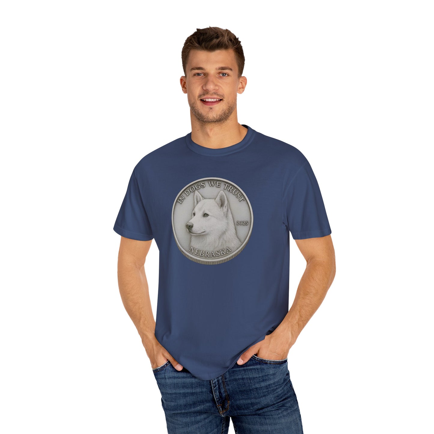Nebraska State Coin T-Shirt Collection - Proud Dog Breed Illustrations