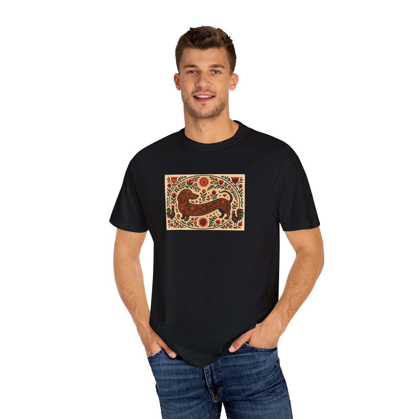 Dachshund Folk Art T-Shirt