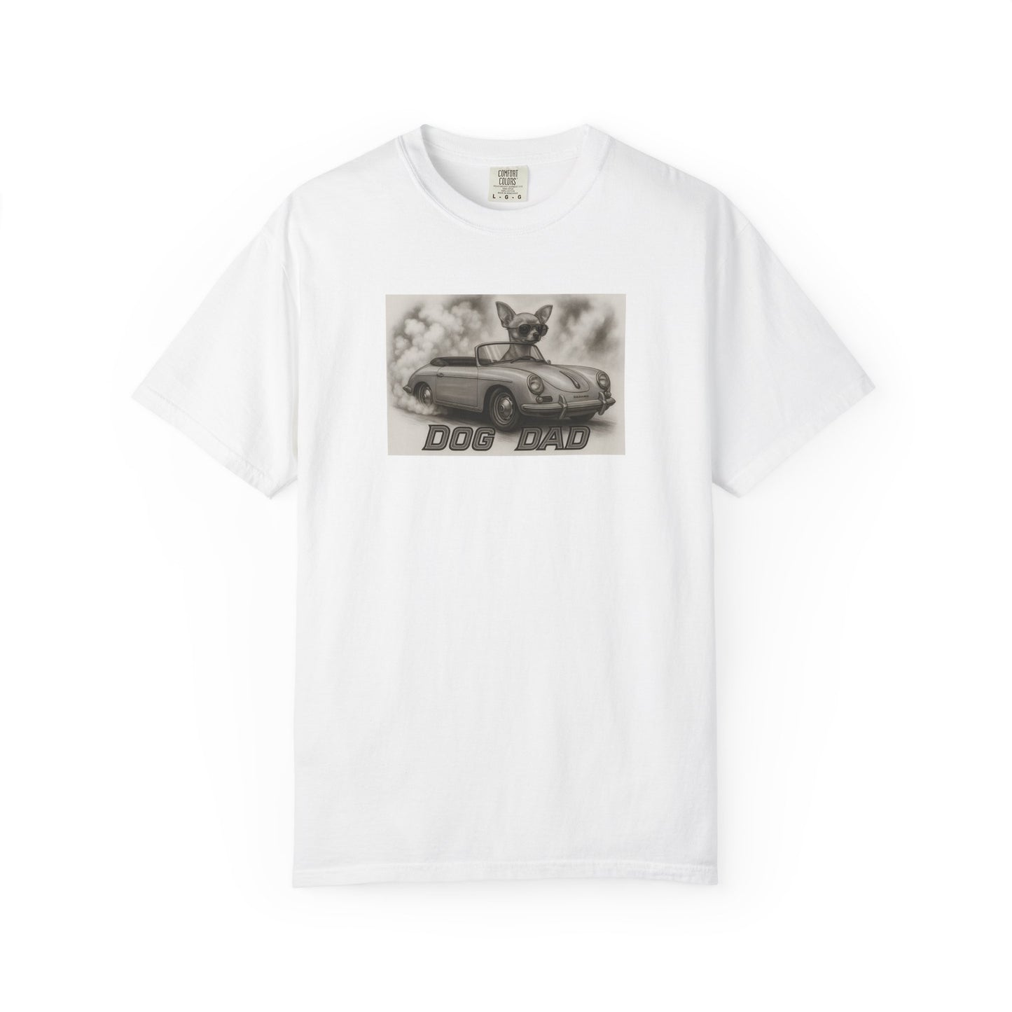 Dog Dad - Chihuahua - Cool Dogs in Cool Cars T-Shirt Collection