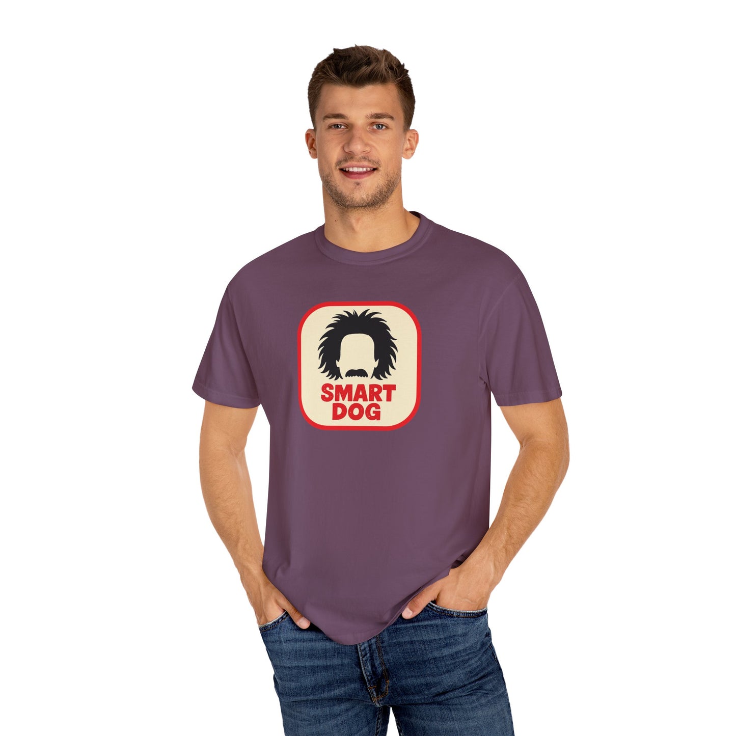 Dog Lover Graphic T-shirt - Smart Dog, Albert Einstein Design