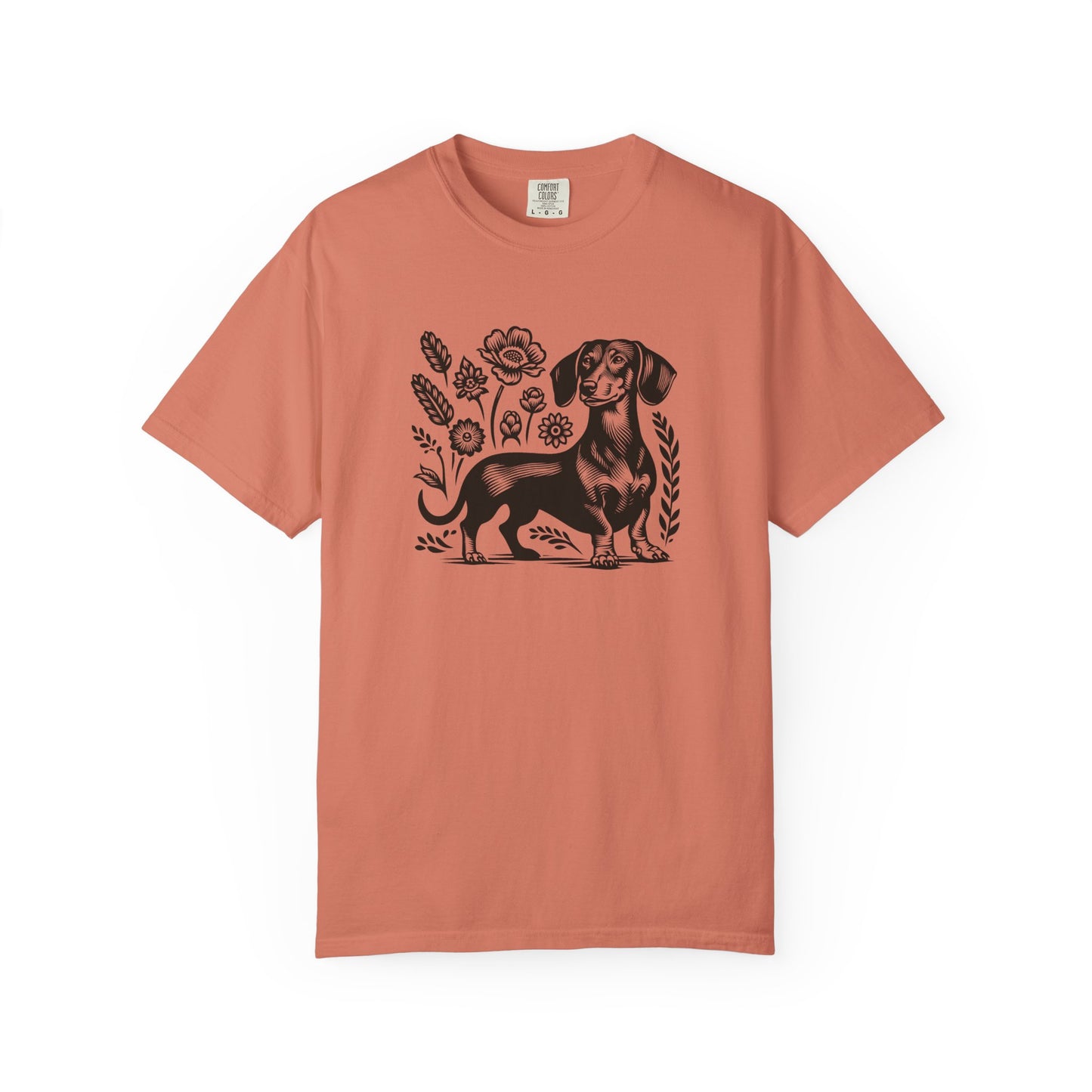 Floral Dachshund Unisex T-Shirt - Comfy Pet Lover Gift