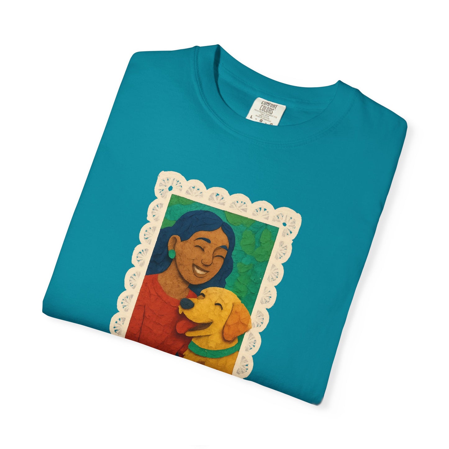 Dog Mom T-shirt - Unisex Garment-Dyed Tee for Dog Lovers