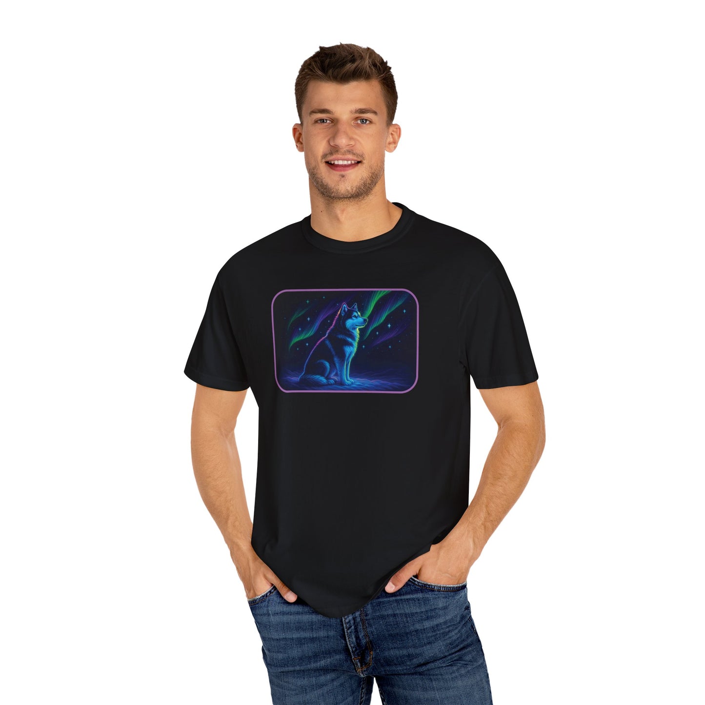 Alaskan Malamute Northern Lights T-shirt