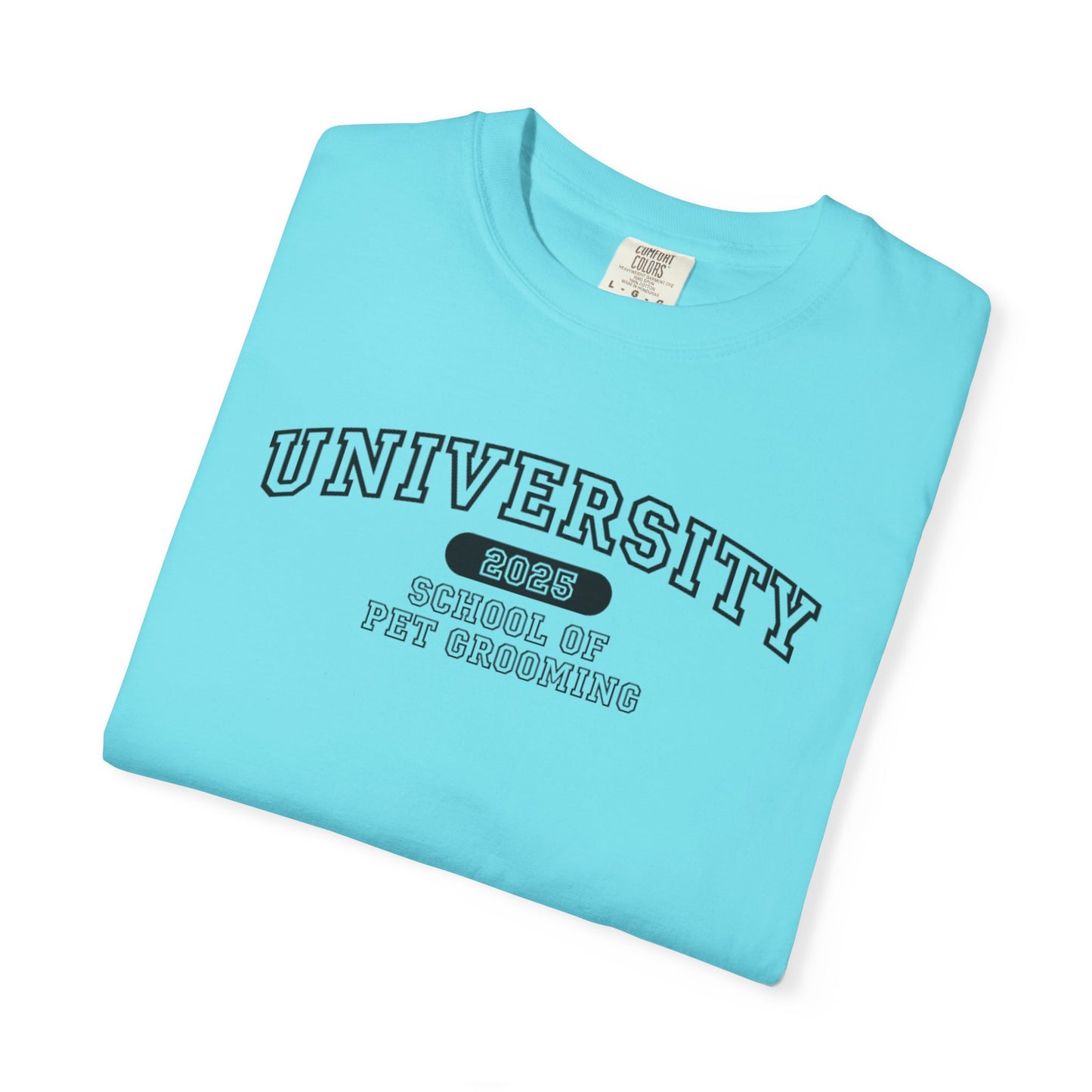 University School of Pet Grooming Unisex Garment-Dyed T-Shirt - University Style