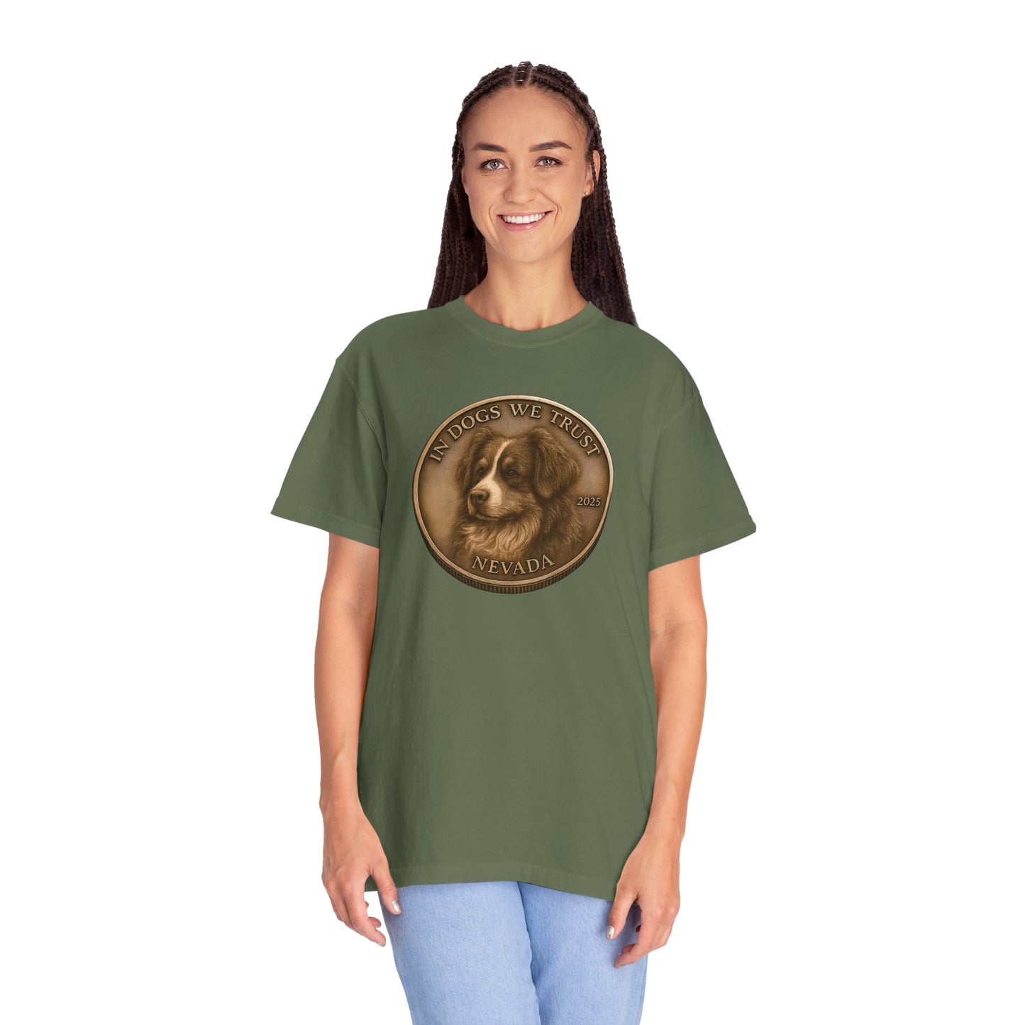 Nevada State Coin T-Shirt Collection - Proud Dog Breed Illustrations