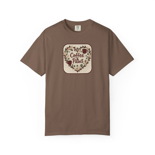 Coffee and Paws Graphic T-shirt