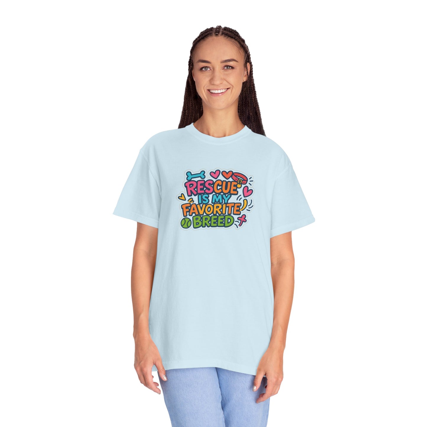 Rescue is my favorite breed -Dog Lover T-Shirt